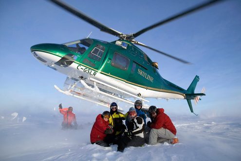 Ski Kanada Northern Escape Heliskiing Heli Gruppe